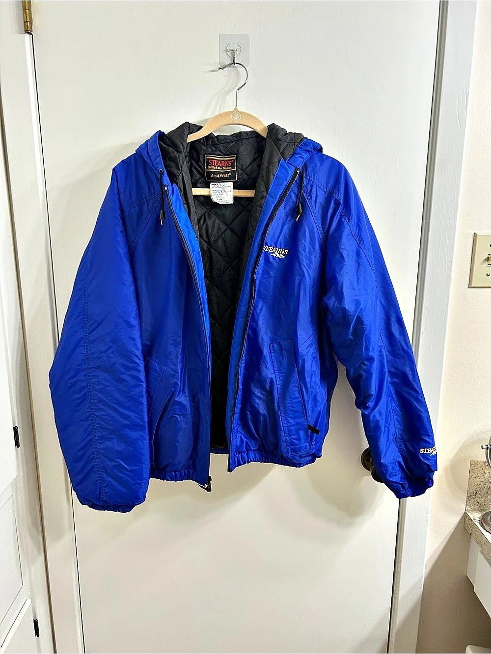 Stearns Dry Wear Men's Blue Nylon Jacket Size Medium